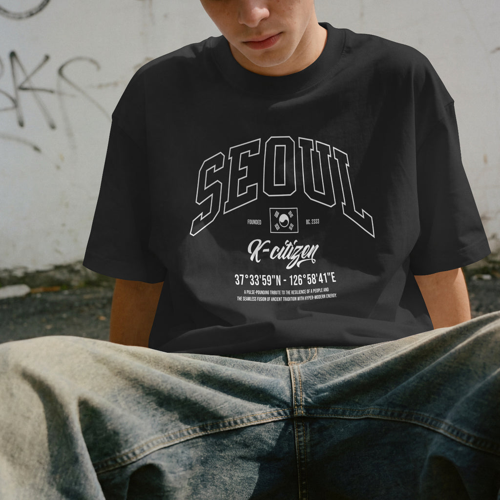 Seoul Republic Varsity Tee (Black)
