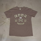 Republic of Korea, Retro Collegiate T-Shirt (Espresso)