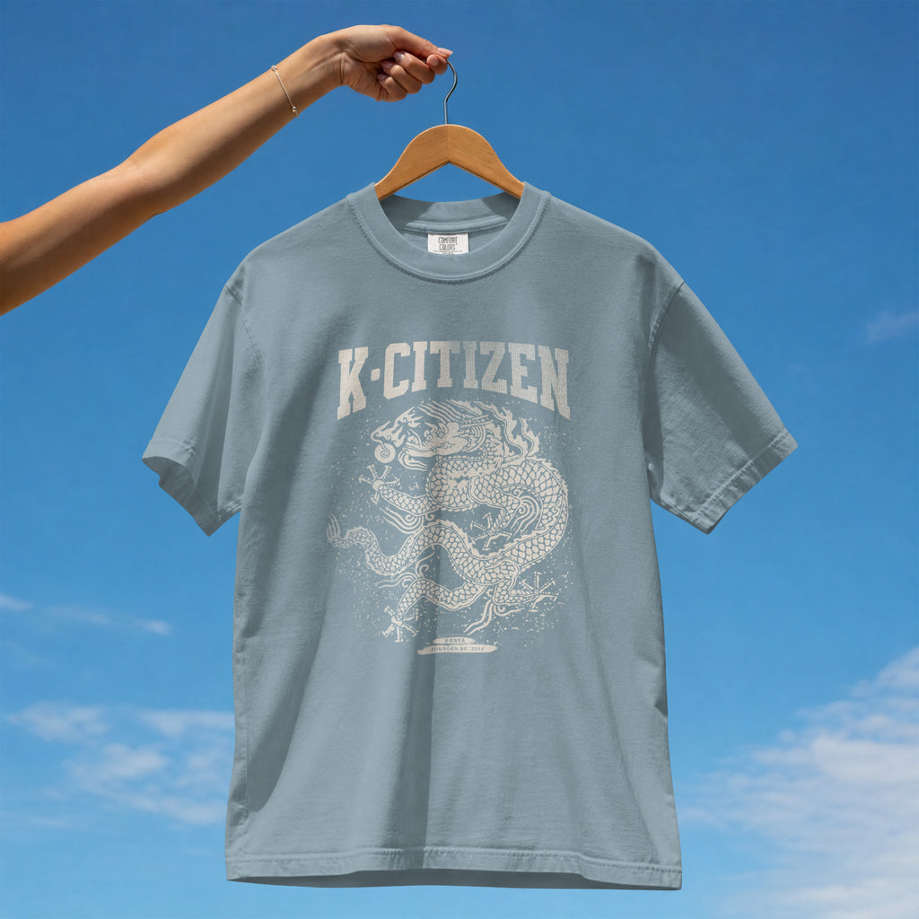 Royal Dragon Tee (Ice Blue)