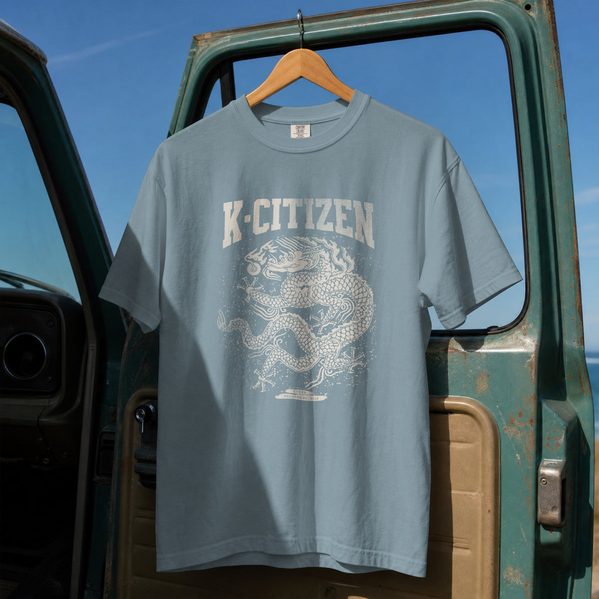 Royal Dragon Tee (Ice Blue)