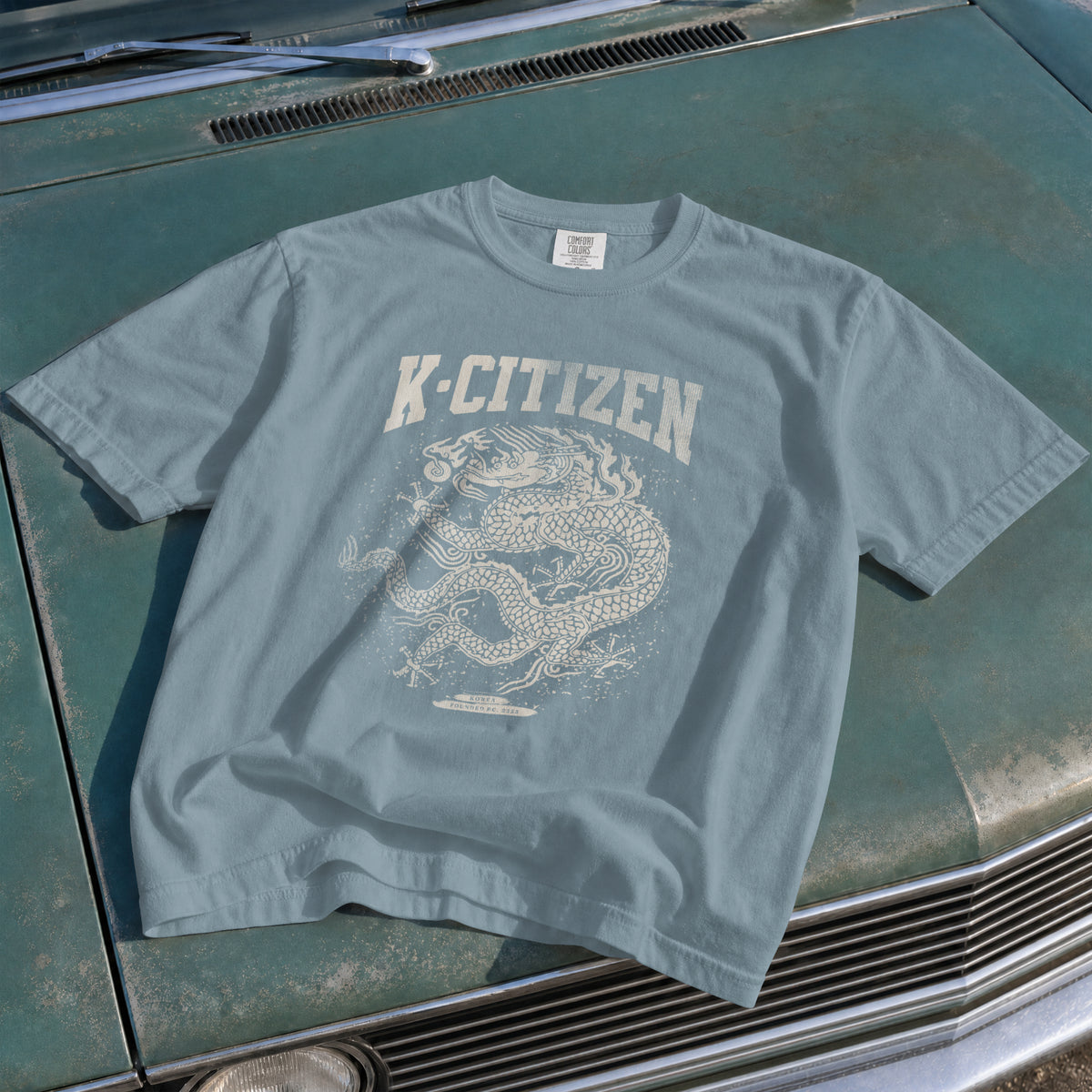 Royal Dragon Tee (Ice Blue)