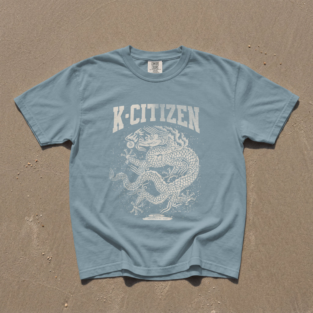 Royal Dragon Tee (Ice Blue)