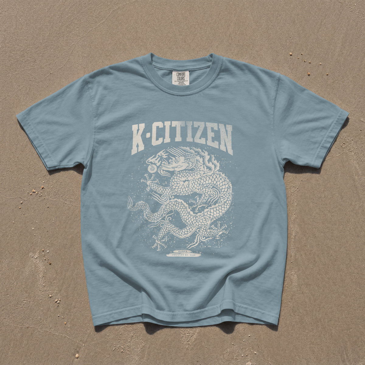 Royal Dragon Tee (Ice Blue)