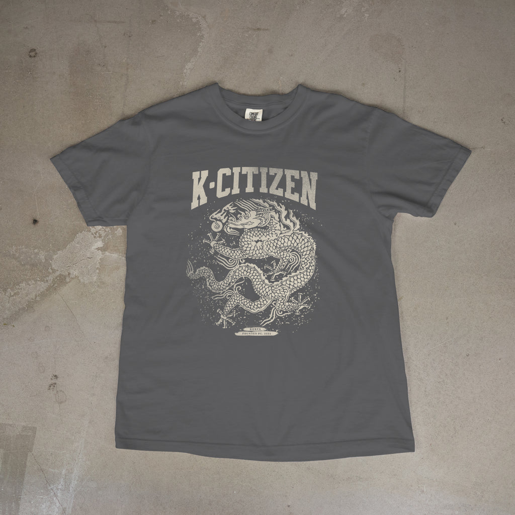 Royal Dragon Tee (Vintage Charcoal)
