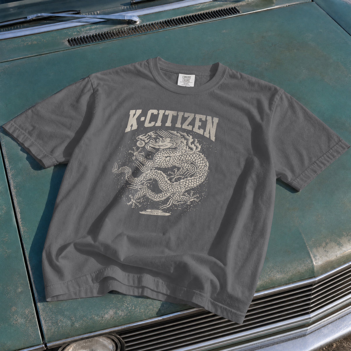 Royal Dragon Tee (Vintage Charcoal)