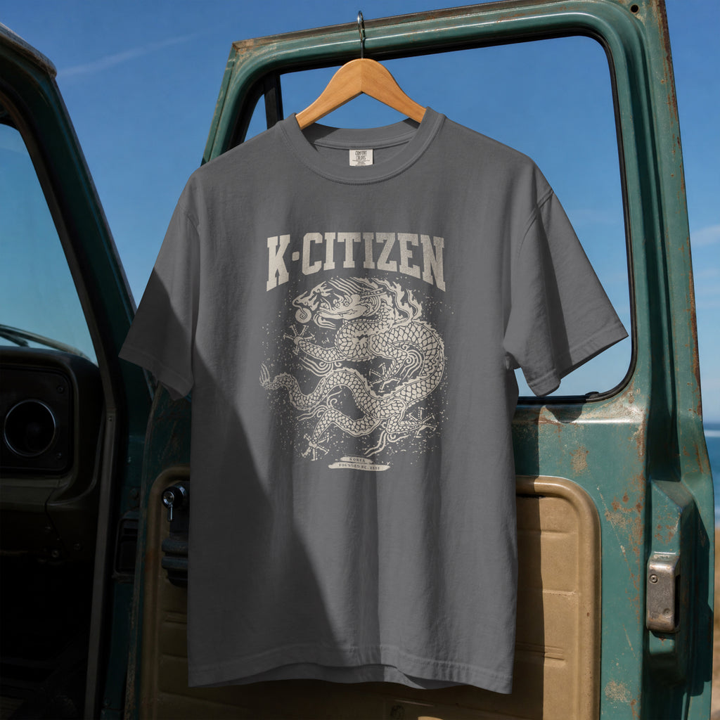 Royal Dragon Tee (Vintage Charcoal)