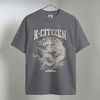 Royal Dragon Tee (Vintage Charcoal)