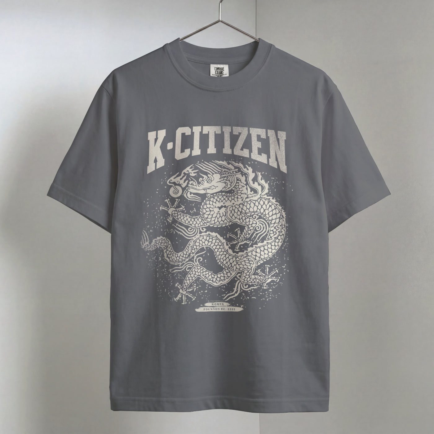 Royal Dragon Tee (Vintage Charcoal)