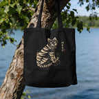 Tiger (호랑이) Tote Bag - Black