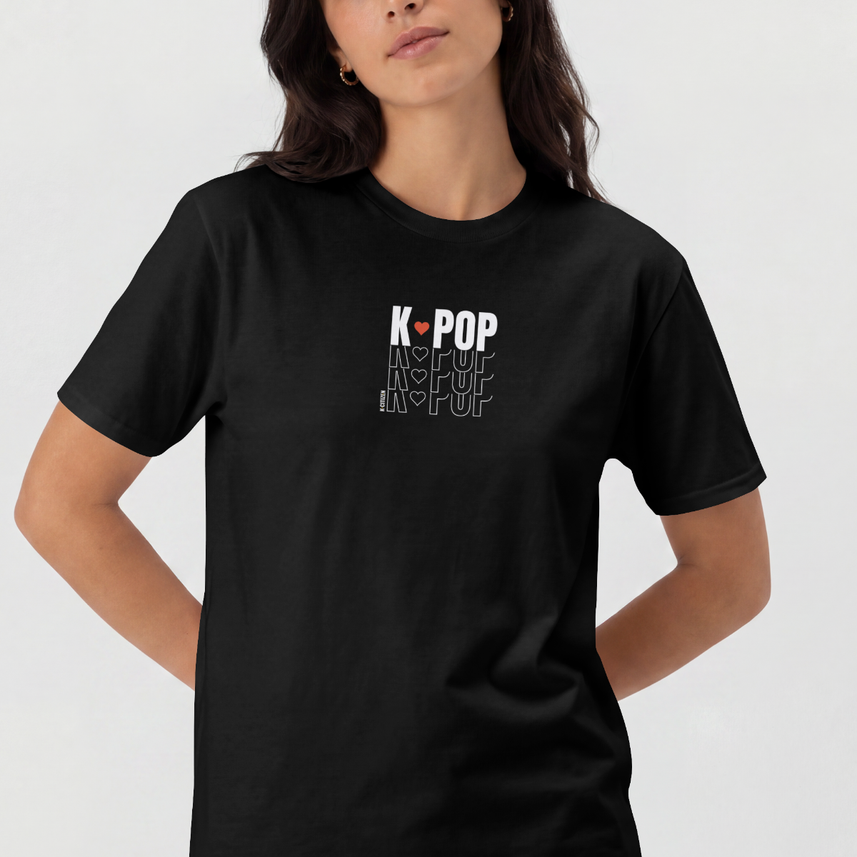 K-POP Echo Tee - Black