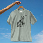 Tiger & Magpie Tee – Korean Folk Art (Bay Green)