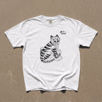 Tiger & Magpie Tee – Korean Folk Art (White)