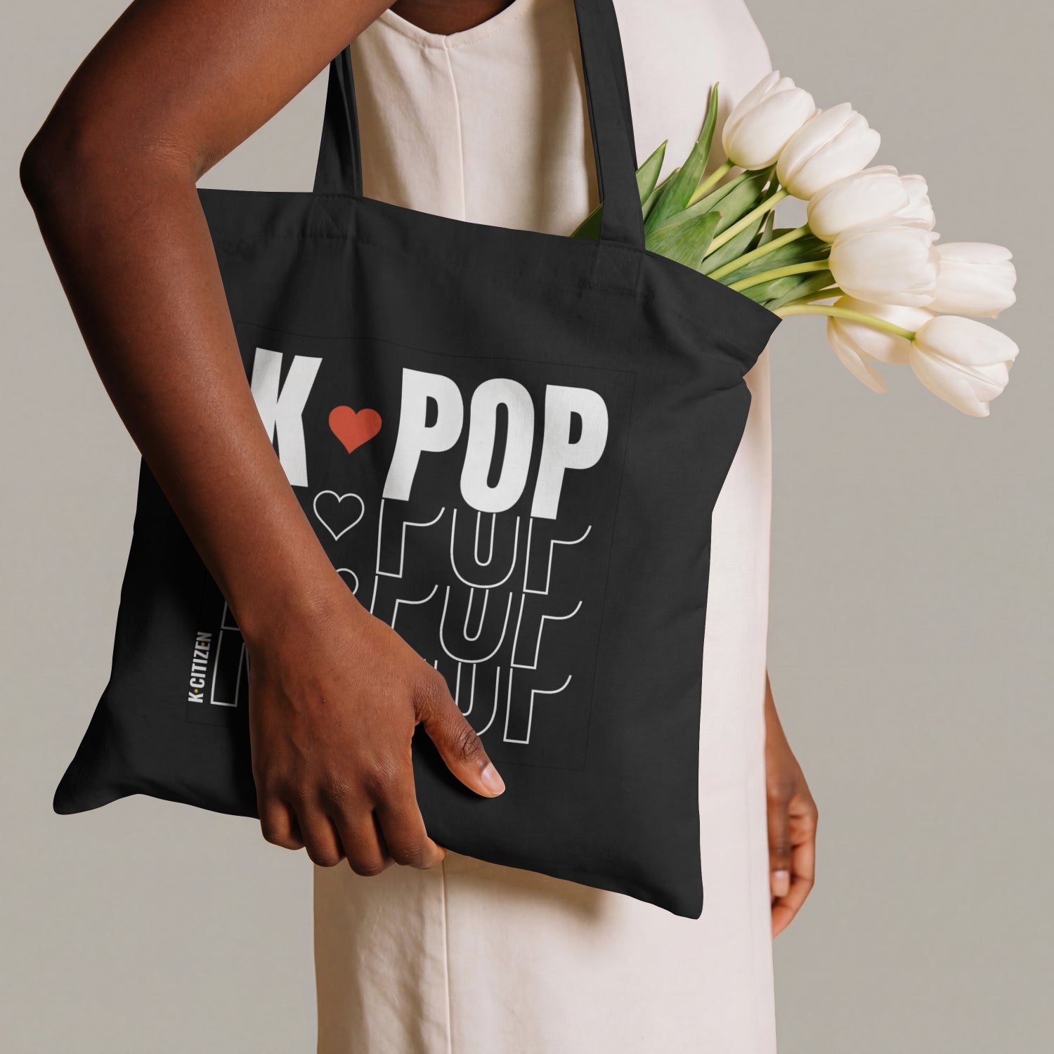 K-POP Tote Bag - Black