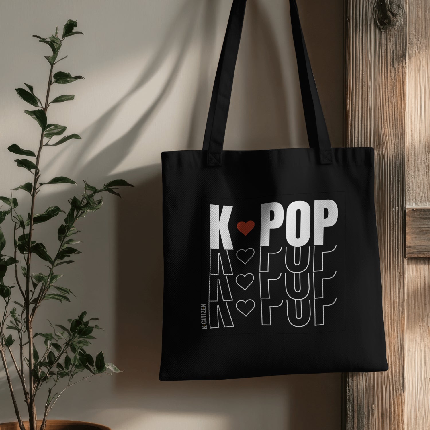 K-POP Tote Bag - Black