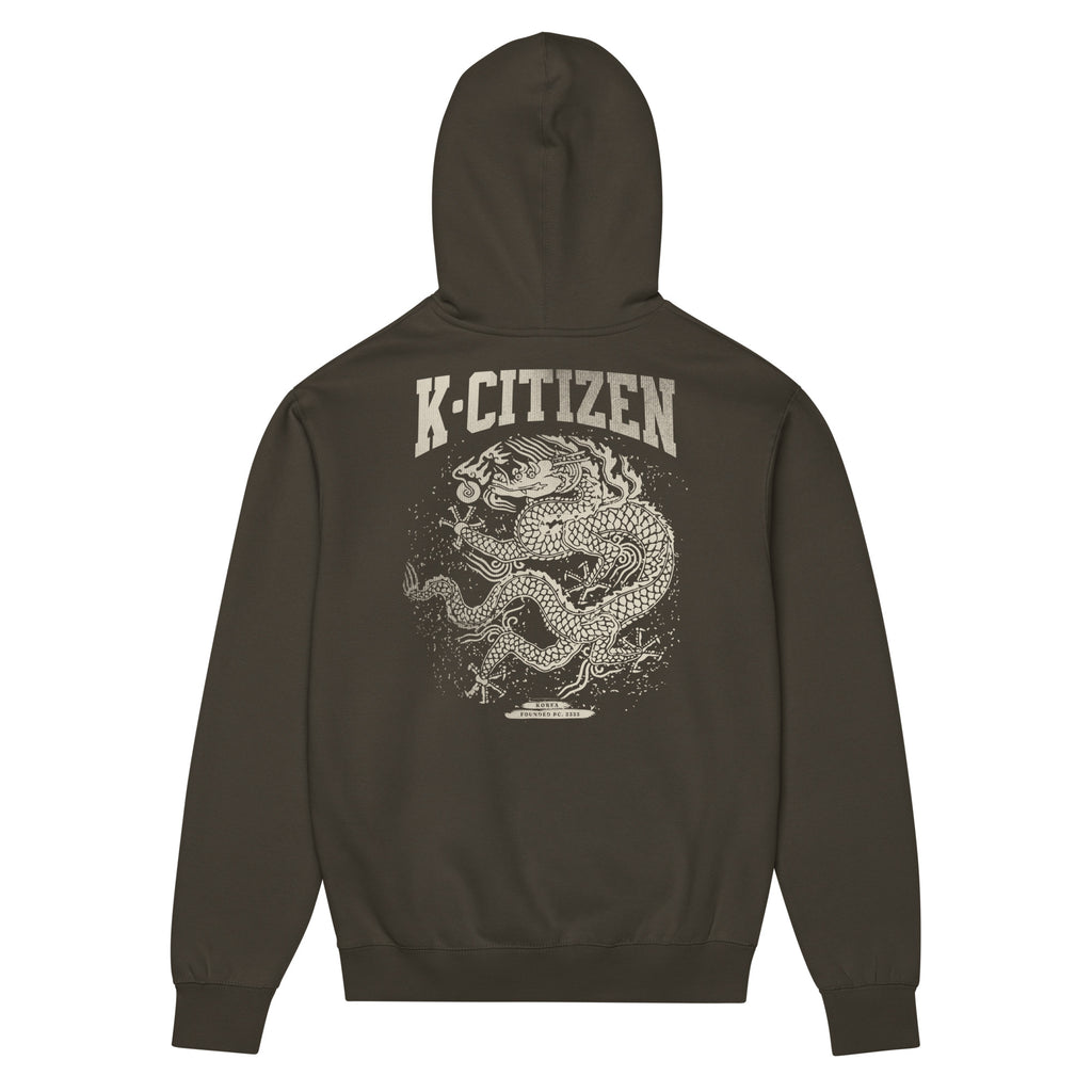 hoodie with Korea Joseon dynasty Kign's dragon print