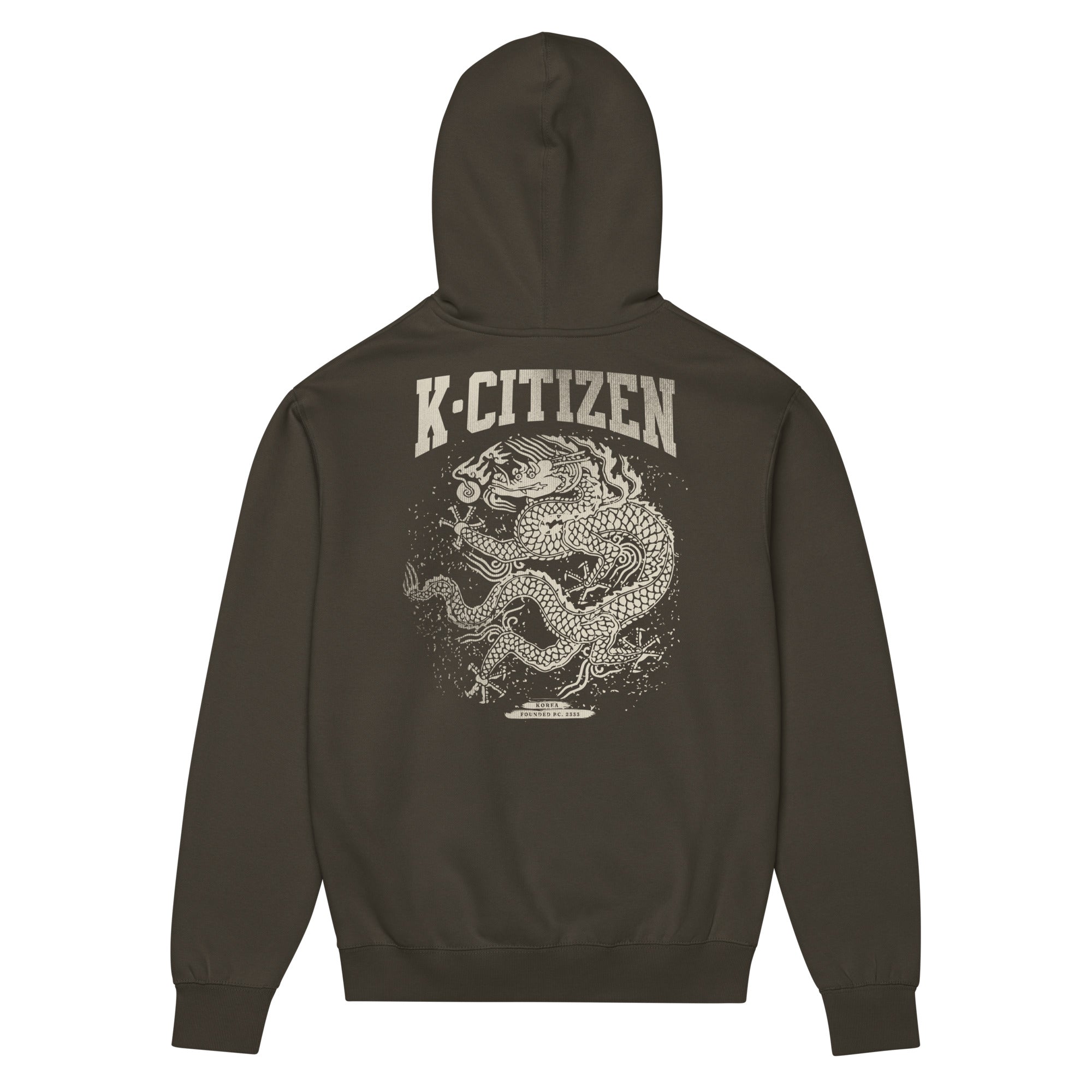 hoodie with Korea Joseon dynasty Kign's dragon print